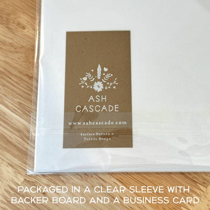 "Night Watch" Colorful Owl Art Print Mid Century Retro Moon