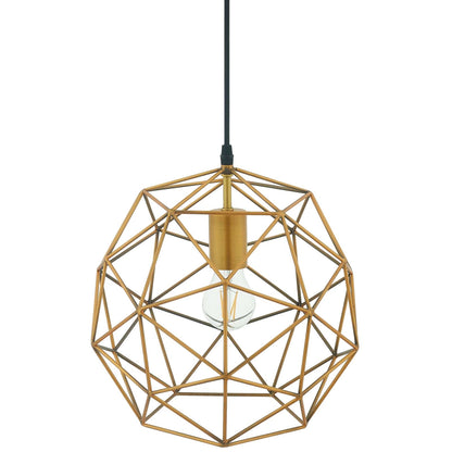 Rareform Brass Decagon Pendant Light