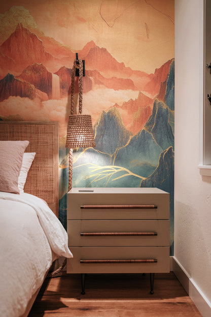 Twilight Japanese Waterfall Elegance