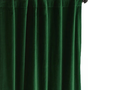 Emerald Green Velvet Curtain
