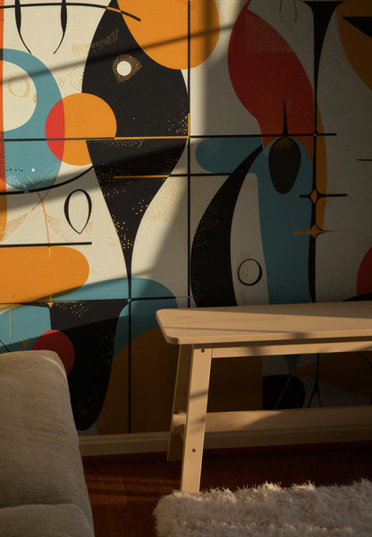 Abstract Mid-Century Whimsy