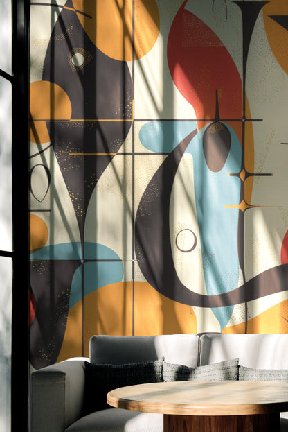 Abstract Mid-Century Whimsy