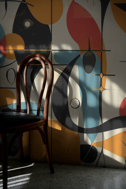Abstract Mid-Century Whimsy