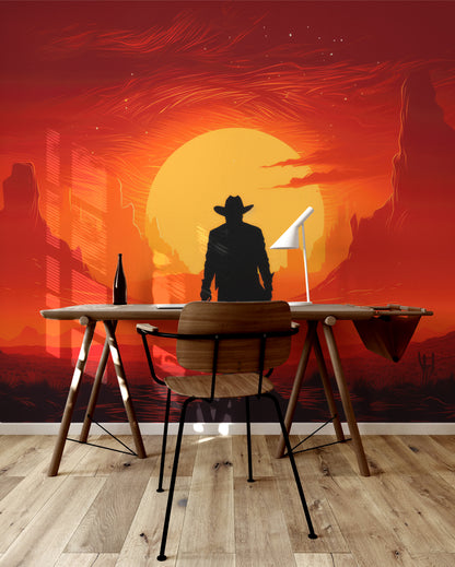 Cowboy's Golden Horizon