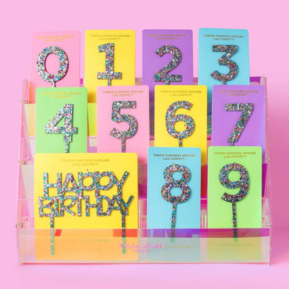 3-Tier Acrylic Shelf Display - Medium - Iridescent