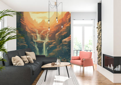 Majestic Waterfall Reverie