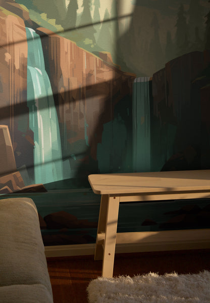 Woodland Anime Waterfall