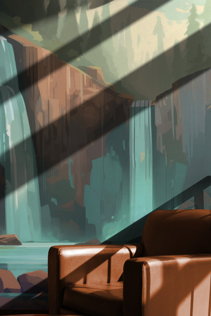 Woodland Anime Waterfall