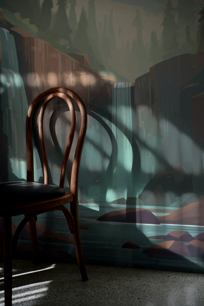 Woodland Anime Waterfall