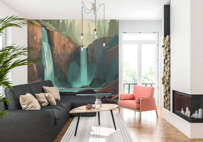 Woodland Anime Waterfall