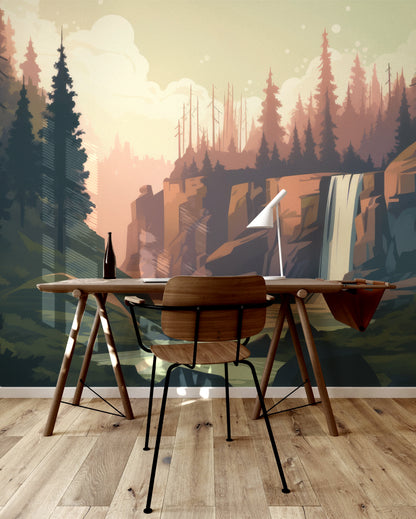 Woodland Waterfall Reverie