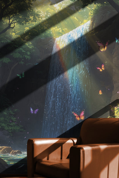 Radiant Butterfly Waterfall