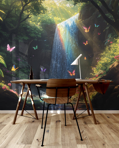 Radiant Butterfly Waterfall