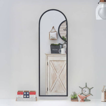 Full Length Floor or Over Door Metal Wall Accent Mirror