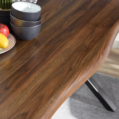 63in Dining Table with Wave-Edge Only For Self-Pickup