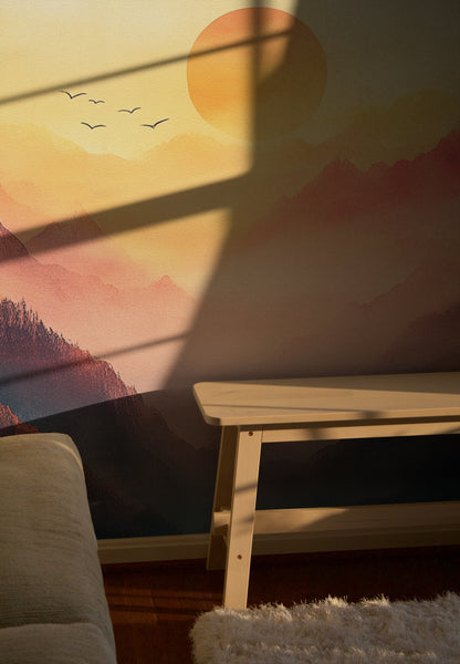 Sunrise Over Peaks