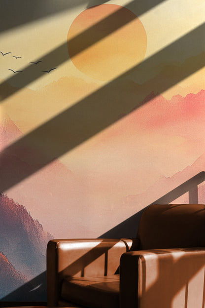 Sunrise Over Peaks