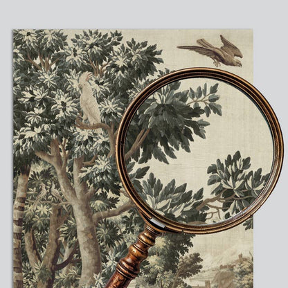 Green Tapestry Trees Set of Three Art Prints