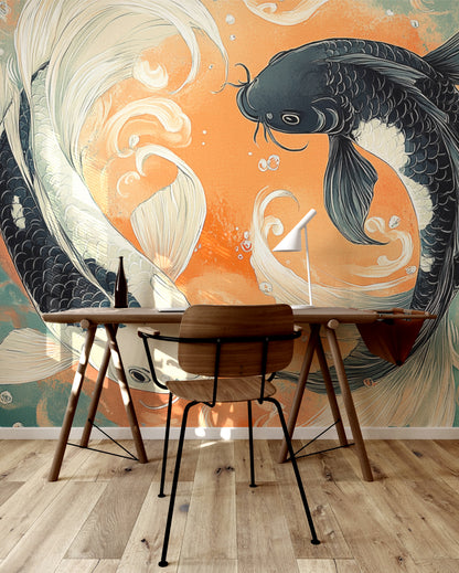 Serene Koi Harmony