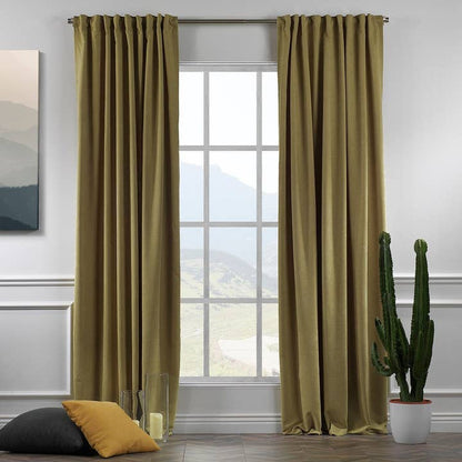 Extra Long Matte Decorative Custom Size Curtain