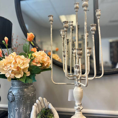 13-Candle Iron Candelabra