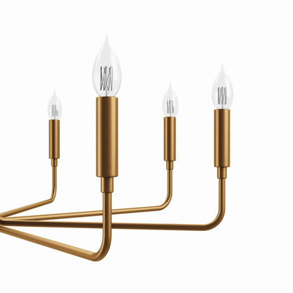 Satin Brass Revival 8-Light Chandelier