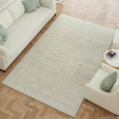 Geometric Contemporary Hand-Tufted Area Rug