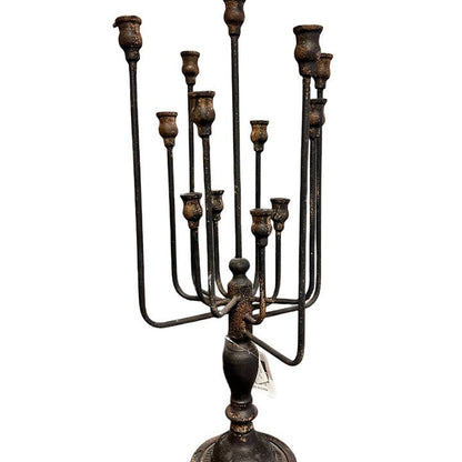 13-Candle Iron Candelabra