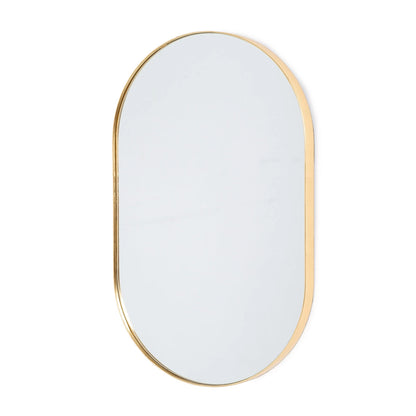 Golden Oval Mirror