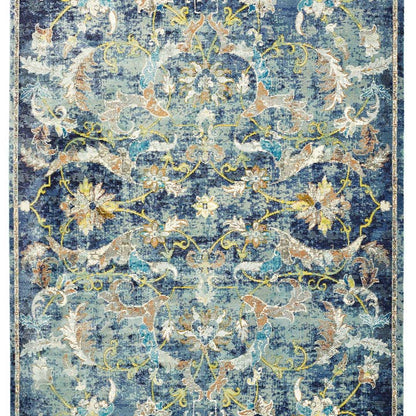 Gabriella Blue Floral Blue / Multi Area Rug