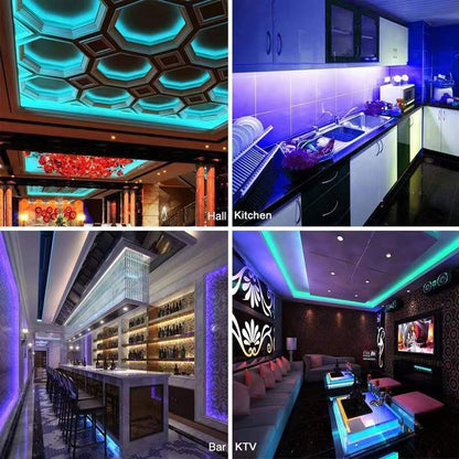 Sound Activated Multi-Color Led Light Strips- 15/20/30/50 ft