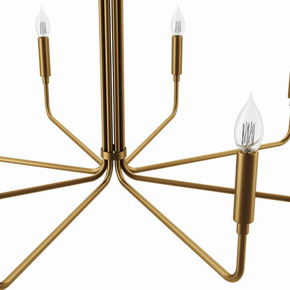 Satin Brass Revival 8-Light Chandelier