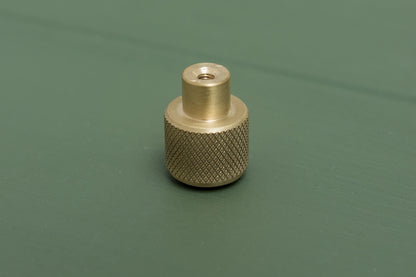 Apidae Solid Brass Knurled Pull Handles & Knobs - Satin Bras