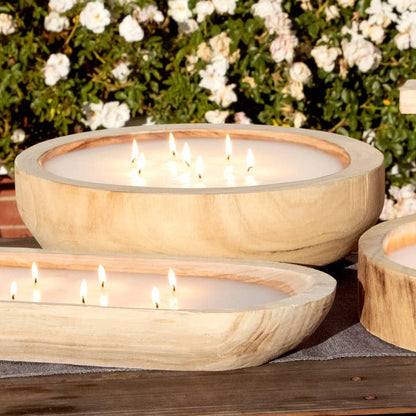 Paulownia Wood Round Candle