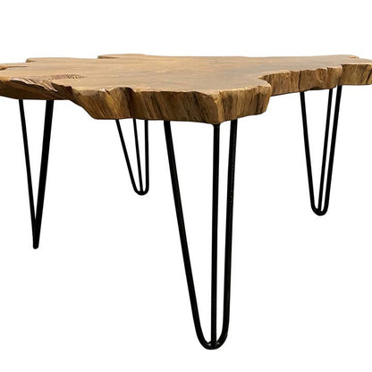 Teakwood Organic Slab Coffee Table