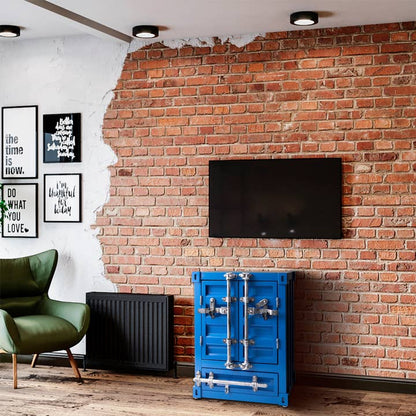 Double Door End Table: Container Inspired