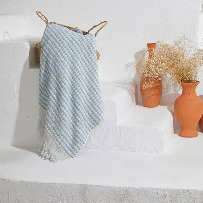 Pompom Bubble Handloom Bath Turkish Towels Farmhouse Décor