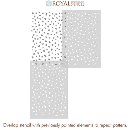 Cheetah Spots Wall Stencil