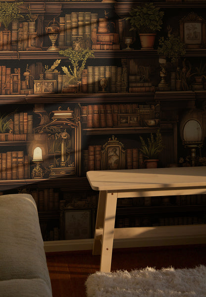 Antique Bookshelf Elegance