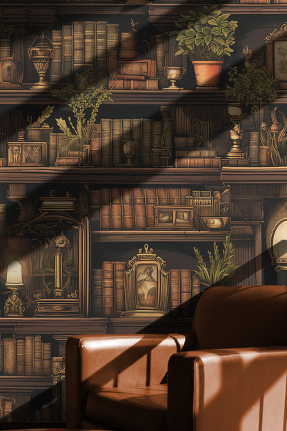 Antique Bookshelf Elegance