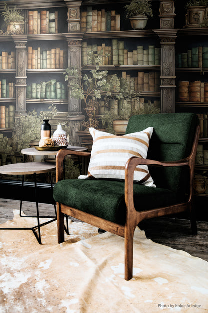 Antique Green Library Elegance