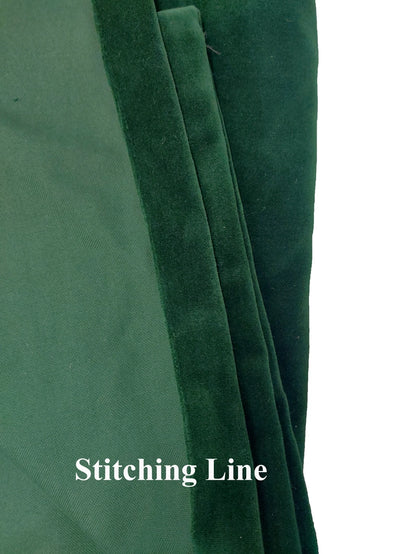 Emerald Green Velvet Curtain
