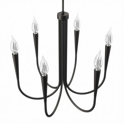 Obsidian Arc 6-Light Chandelier