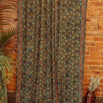 Boho Luxe Silk Curtain Panels