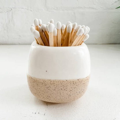 Ceramic Match Holders - with or Without Matches - 5 Colors