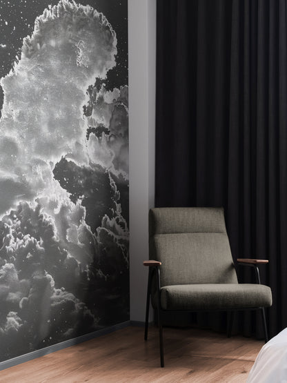 Ethereal Clouds Under Starlit Skies