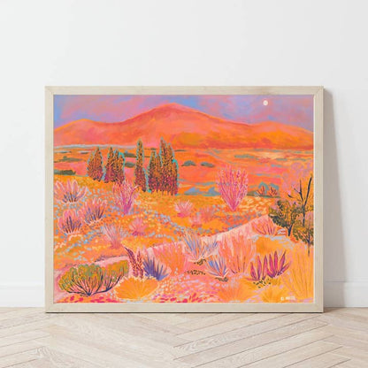 Colorful Western Mountain Desert Print