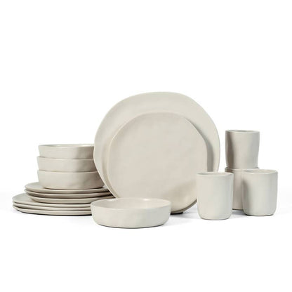 Hekonda Stoneware Dinnerware Set - Beige