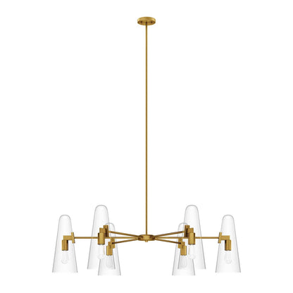 24K Gold Stellar 6-Light Chandelier
