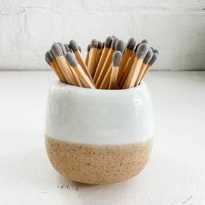 Ceramic Match Holders - with or Without Matches - 5 Colors